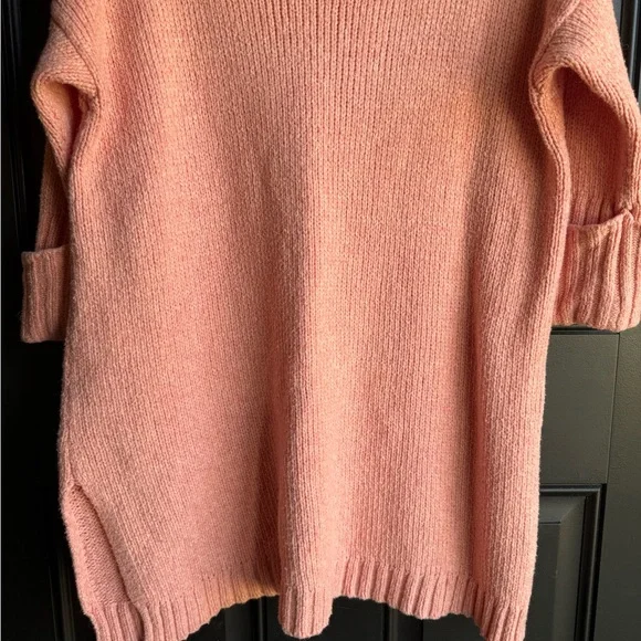 Free People Brookside Tunic Sweater light Pink Size Small - Picture 7 of 9